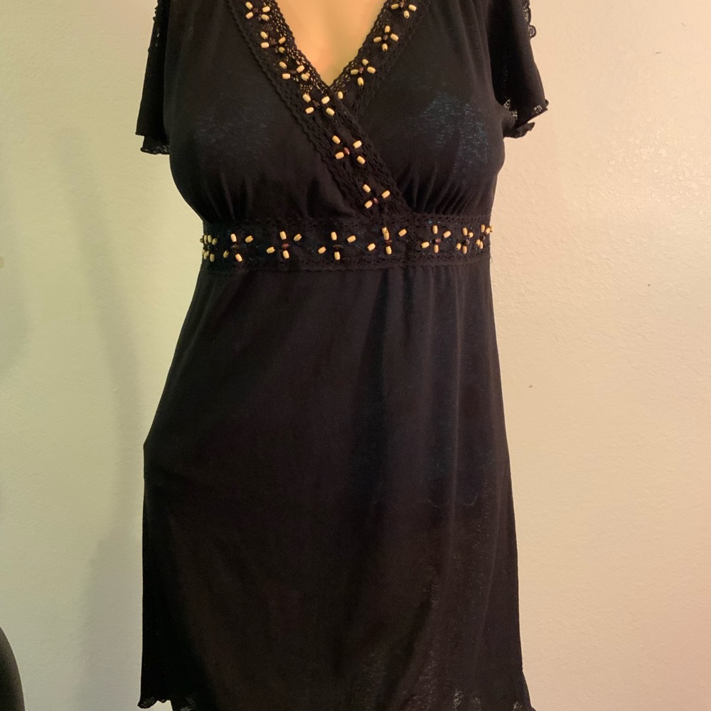Style & Co coverup dress black size S